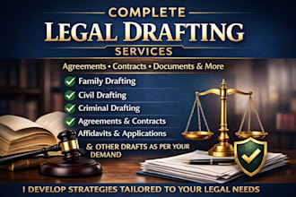 provide complete legal drafting services