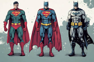 superhero character for comics