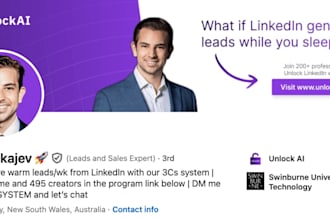 design a professional linkedin banner