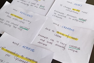 create handwritten memory flashcards for exam revision