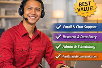help you as a professional virtual assistant with fluent english