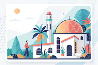 design modern flat 2d illustration for website