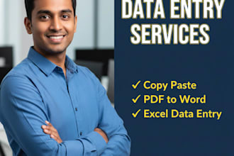 data entry and typing work