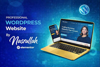 develop a wordpress website design with elementor pro or acf