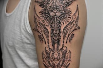draw bold tribal tattoo designs for you