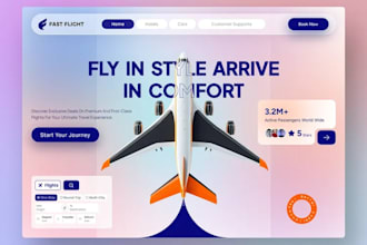 develop airline booking website, flight booking website, hotel booking