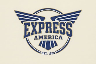 design a bold vintage express logo
