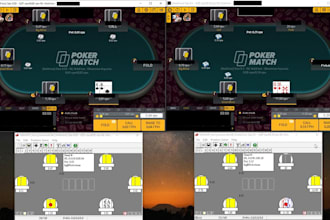 build advanced poker ai bot, gto, club gg bot, piosolver, python, game bot