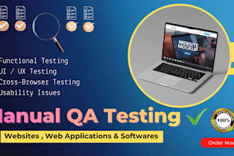manually test your website and report bugs