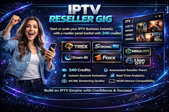 do reseller panel, trex, strong 8k, mega ott, dream 4k, foxx, lion ott, tivione