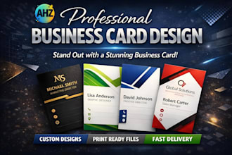 design a professional and modern business card