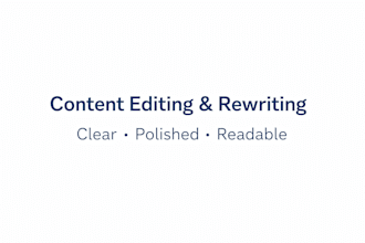 professionally edit and proofread your articles