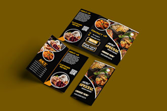 design a professional  brochures bifold trifold design