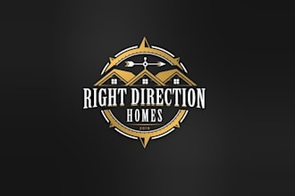 create a luxury custom home builders logo