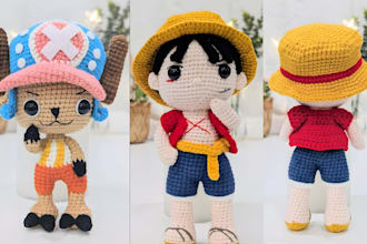 create soft plush toys crochet amirgurumi plushie for you