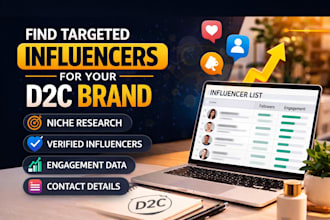 find targeted influencers for your d2c brand growth