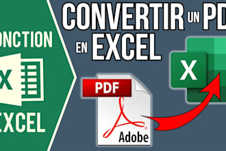 convert PDF files into excel files