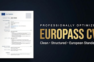 create an ats friendly europass CV for europe and germany