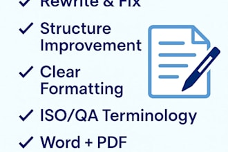 rewrite, fix and optimize your quality documents