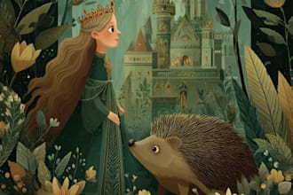draw fairy tale illustrations for book stories