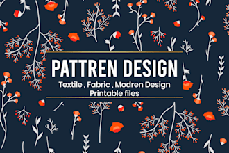 create fabric pattern design vector floral textile pattern