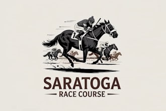 do horse racing equestrian equine business logo design