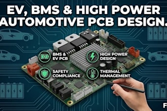 do ev, bms high power automotive pcb with safety and thermal rules