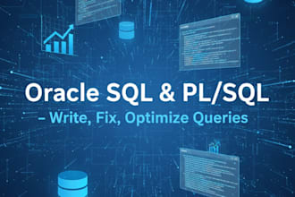 write sql query, plsql for your oracle database