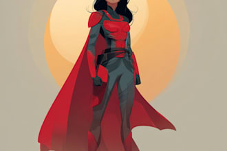 draw you a superhero character