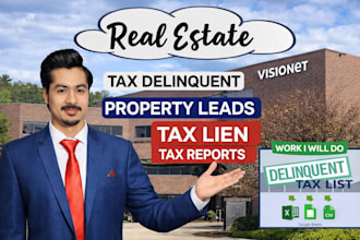 extract tax delinquent and pre foreclosure leads from county