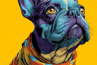 draw a classic and personal pop art portrait