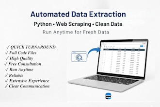 write fully reusable python scrapers for you