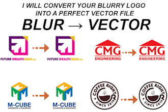 fix, redraw or vectorize your logo in 24 hours