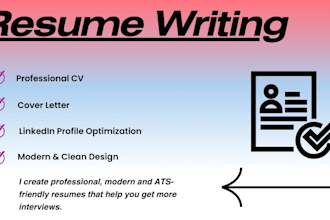 create a modern professional resume and CV