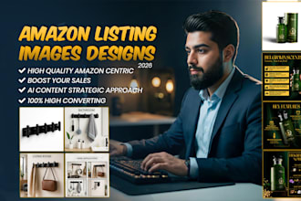 design creative product graphics and hero images for your amazon store