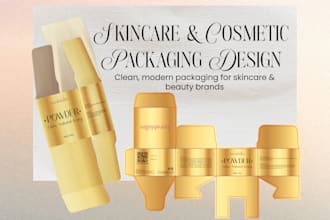 design minimalist skincare packaging
