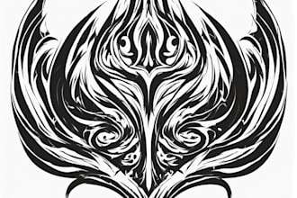 design professional tribal tattoo illustrations