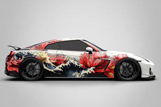 creative custom car wrap, van wrap, truck wrap, trailer wrap