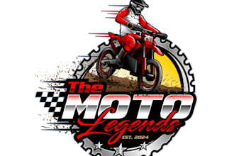 create a luxury motorcycle logo design