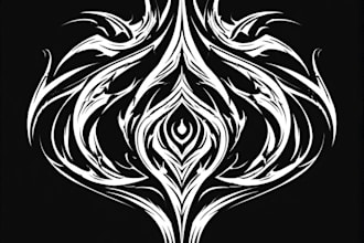 draw handcrafted tribal tattoo designs