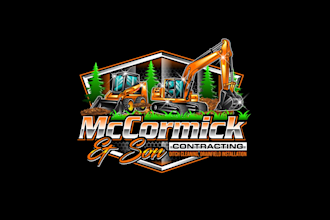 create creative and good looking contracting logo design