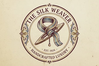 design an elegant vintage scarf logo