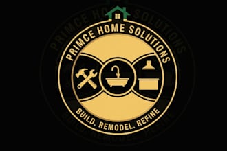 make confident logo for kitchen, bathroom renovation or home repair