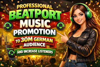 professional beatport music promotion to 30m german audience increase listeners
