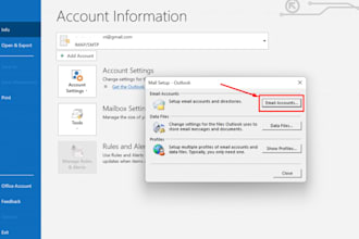 fix any email problem, outlook, gmail, domain emails