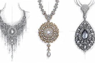 create beautiful jewelry design sketches for your collection