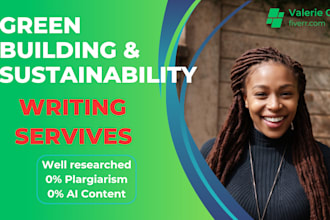 write green building and sustainability technical reports