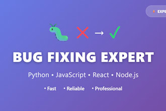 fix bugs in your python or javascript code