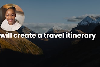 create custom travel itineraries