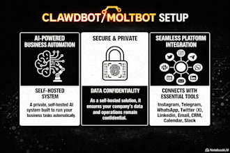 setup clawdbot to automate your business and social media tasks